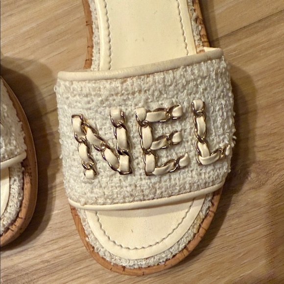 Chanel Beige Slide Sandals - Picture 4 of 7